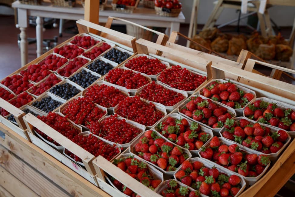 Erdbeerland Hofladen verschiedene Beren